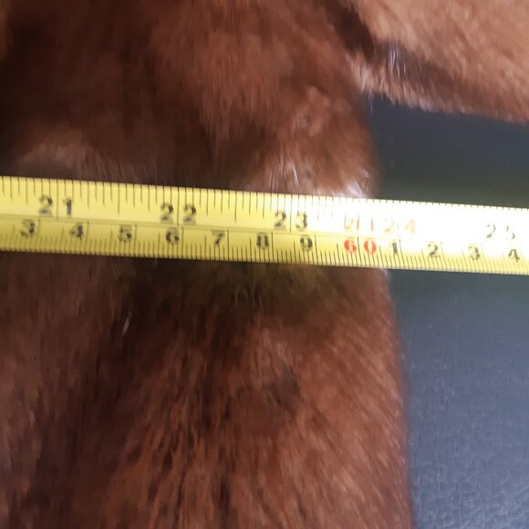 1960s Beige Mink Coat Mid Length Custom Women's Coat | The Fur Boutique - Picture 9 of 16